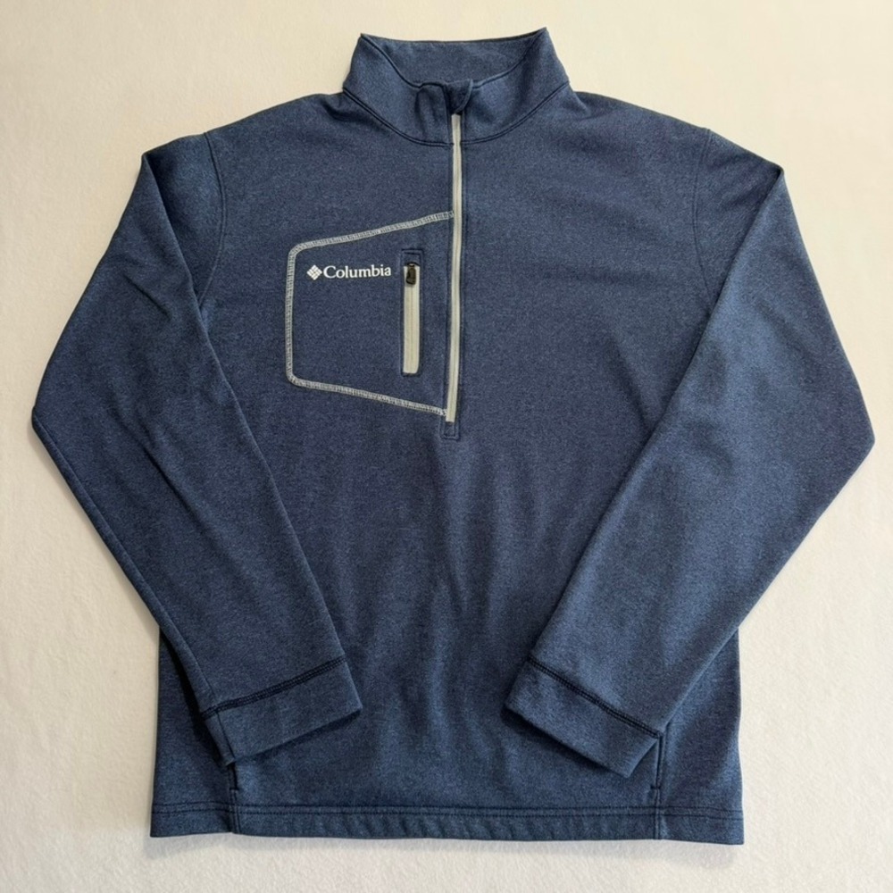 Columbia Golf Half Zip Pullover Blue Men's Small